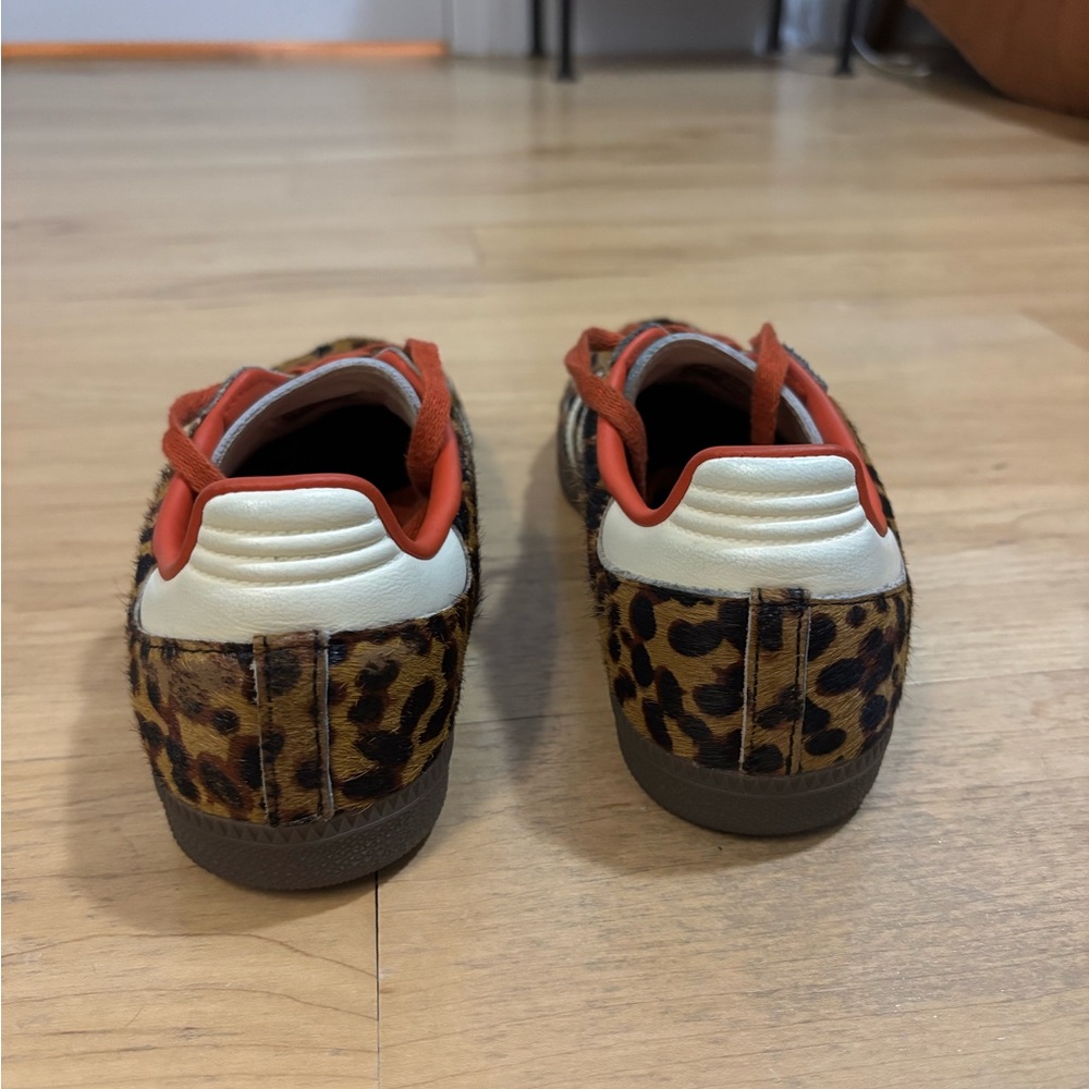 Adidas Originals OG Samba Cheetah Print Sneakers with Red Highlights women’s 8.5 - Picture 4 of 7